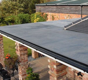 EPDM rubber flat roof